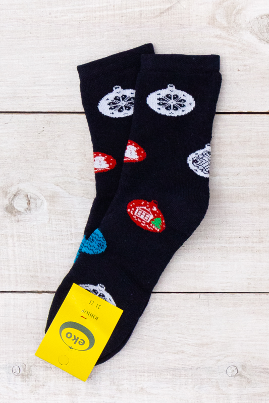 Шкарпетки для хлопчика юніори (зима) "Новорічні"